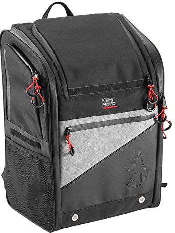 SYLM Motorrad wasserdichte Oxfords Stoff Hunde-/Katzentragetaschen Tragbare Ladekapazität 44L Faltbarer Hundetragerucksack Motorrad-Satteltaschen-Set