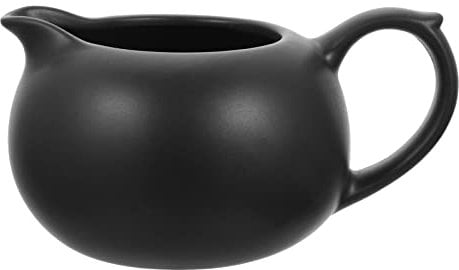 Kichvoe Ceramic Pot Handle Versatile Dispenser for Syrup Sauce and for Home Restaurant and Coffee Shop Use Practical and Lightweight Design