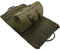 2 in 1 Canvas Leder Anzuggepäck Kleidersack mit Schultergurt für Reisen und Geschäftsreisen, Gewachst Armeegrün, American Casual