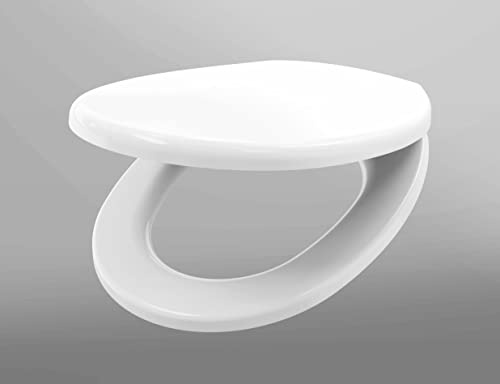 B teurobrecher WC-Sitz mit Absenkautomatik weiß, Duroplast, stabile Ausführung, Gewicht ca. 2,3 kg, leicht abnehmbar