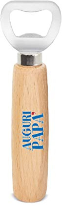 My Custom Style Apribottiglie #papà-AuguriPapà2# in Acciaio e Legno massello 145cm