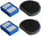 Rediboom 2 Stück Filter Kompatibel für AEG QX9 Staubsauger, AEF167 Waschbar Filterset für AEG QX9-1-50IB, QX9-1-ALRG, QX9-1-ANIM, 2 Vormotorische Filter und 2 Hygienefilter
