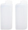Keshow 2Pcs 600ml 2-Stroke Oil Petrol Fuel Mix Bottle for Chainsaws, Ironworking Machines - Plastic, Reusable, Slim Neck Bottle