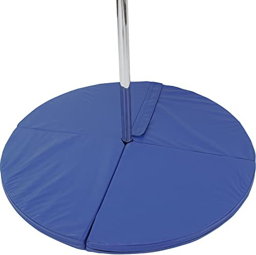 Tanzstangenmatte Matte Tanzstange Ø 120cm 5 oder 10 cm dick Pole Dance Matte Polematte Stangentanz Sturzmatte Schutzmatte Fitnessmatte (Blau, 10 cm)