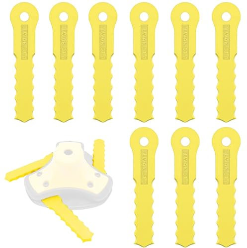 Odashen 9PCS Replacement Blades for Weed-Warrior Push-N-Load Trimmer Head for Echo Weed Eater Blade for Dewalt 20V Max, Weed Eater Attachments Universal