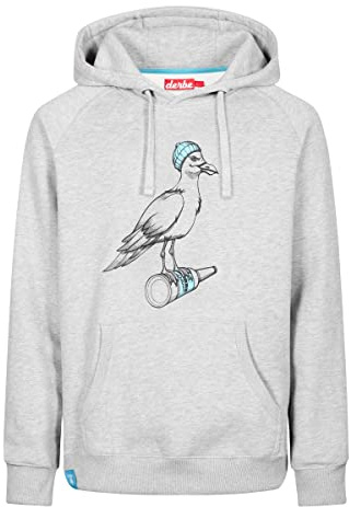 derbe Sturmmöwe Herren Sweatshirt, Größe:L, Farbe:Grey Melange