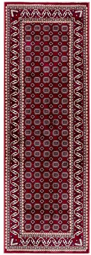 Mynes Home Klassischer Orient Teppichläufer Rot Webteppich Läufer mit Orientalischem Muster 1358 rot (Rot, 80 x 240 cm)
