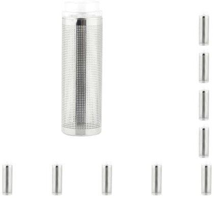 10 set Aquarium Filter Mesh Intake Strainer Mesh Protection Filter Intake Cover 8 cmx2.5 cmx1.7 cm, Silver, 8 x 2.5 x 1.7 cm