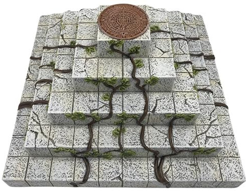 Grinning Gargoyle - Ruined Pyramid DnD Terrain for Miniatures - Tabletop Wargaming Scenery for 28mm Miniatures - Fully Painted with Amazing Detail - Perfect for Role-Playing Games - Wargaming Terrain