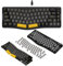 ATTACK SHARK AKS068 Alice 60% Mechanische Gaming Tastatur, USB-C Kabelgebundene Apex Pro Mini RGB Keyboard, Gasket Mount, Drehknopf, VIA-Programmierbar, Hot Swappable Taktil Schalter, PC/MAC/QWERTY