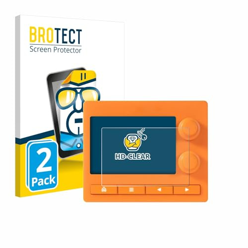 BROTECT Schutzfolie für 1010 Music Nanobox Tangerine | 2 Stück Transparenter Displayschutz Made in Germany Klare Displayschutz-Folie Clear Einfache Montage Case-Friendly