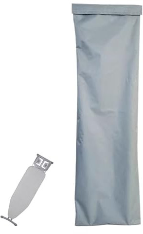 WHAPELQ Funda antipolvo para tabla de planchar, plegable, bolsa de almacenamiento, impermeable y resistente al sol, accesorios para el hogar adecuados para hotel, hogar, color gris