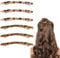 UILYNIU 6 Stücke Skinny Haarspangen, Französisch Haarspangen, Schildpatt Haarspange, Lange und Dünne Haarspange, Haarspange Damen, Rechteckige Haarspangen, Haarspangen für Frauen Mädchen (Mehrfarbig)
