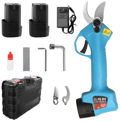 Eachbid Sécateur électrique pour élagage Ciseaux élagage Rechargeable Professionnelle Résistant Diamètre de 25 mm 16,8 V (2503)