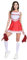 Cheerleader Uniform Damen Ärmellos Outfit - Kostüme Sexy Chearleaders Karneval Kostüm Halloween Partykleid Pom Poms Cheerleading Tops Und Rock Für Cheerleader-Kostüm