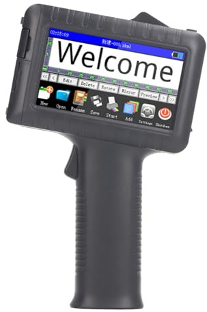 Mini-Tintenstrahldrucker, Hand-Tintenstrahldrucker, HD-LED-Touchscreen, Handdrucker, Unterstützt Verschiedene Schriftarten, Mehrsprachig, für Tintenstrahl-Tintenpatronen