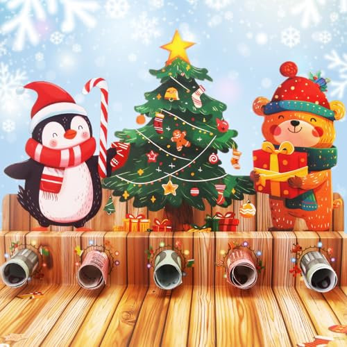 Hierein Pop Up Weihnachtskarten, Weihnachtsbaum Weihnachtskarte Urlaub Überraschung Geldgeschenke Weihnachten 3D Weihnachtskarte, Christmas Karte für Mama, Geldgeschenke Verpackung für Freunde Familie