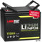 LANGZEIT LiFePO4 110Ah 12V Mini Lithium Batterie ersetzt 100Ah mit BMS Solarbatterie Wohnmobil Solar Boot Akku