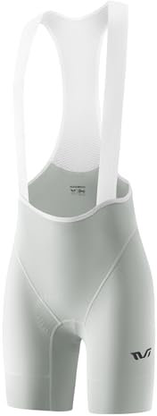 ROCKBROS TVI Salopette Ciclismo Donna, Pantaloni Ciclismo Estivicon Donna, Pantaloncini Bici Imbottiti Traspirante con Tasca per Bici da Corsa, Mountain Bike, MTB, Bianco, S