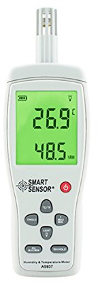 Misuratore di umidità temperatura digitale igrometro calibro temperatura sensore di umidità -10~50C 5% ~ 98% AS837