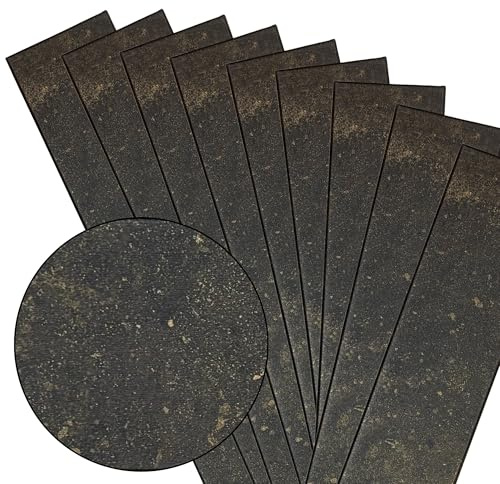 6m² / 36 Stück Deckenplatten Deckenpaneele Deckenverkleidung, Betonoptik Betonlook Schwarz-Gold Rost, Polystyrol XPS Imitat Wandpaneelen Styropor 100x16,7cm (PP-113)