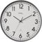 Technoline XXL Funkwanduhr WT8998, 50 cm, Bahnhofsuhr, XXL Wanduhr,Silber