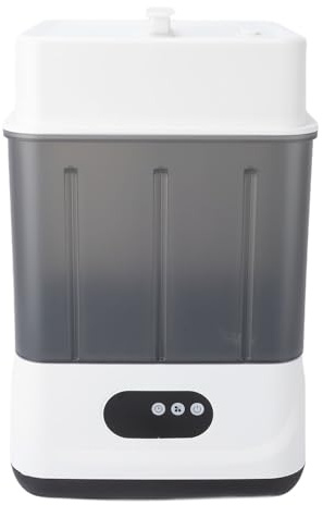 Depisuta Stérilisateur et Sèche-Biberons électrique à Vapeur pour Biberons, Peut Contenir 6 à 12, Machine de Séchage des Essentiels du nouveau-né pour, Tétines (Prise UE)