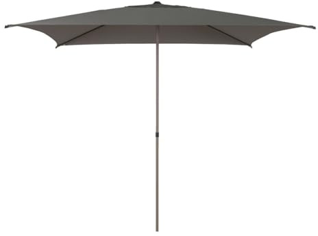 Hespéride - Parasol droit carré inclinable soya 2,5x2,5m café
