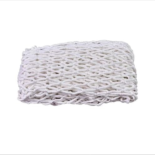 QCPLMKOJN Nylon Protective Net, 5m White Nylon Rope Climbing Net Multiple Mesh Sizes(12 cm mesh)