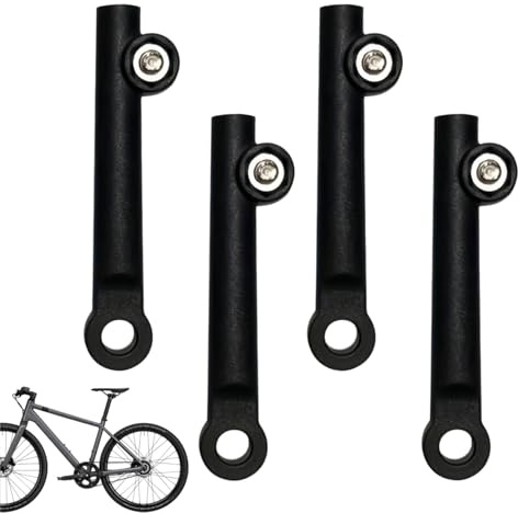 Suixtil 4 Stück Schutzblech-Stützrahmen, Fahrrad Schutzblech Halterung, Verstellbare Fahrrad-Schutzblech-Teile, Edelstahl Gabelhalterung Adapter, Schutzblech Halterung Vorne, Schutzblechverlängerung
