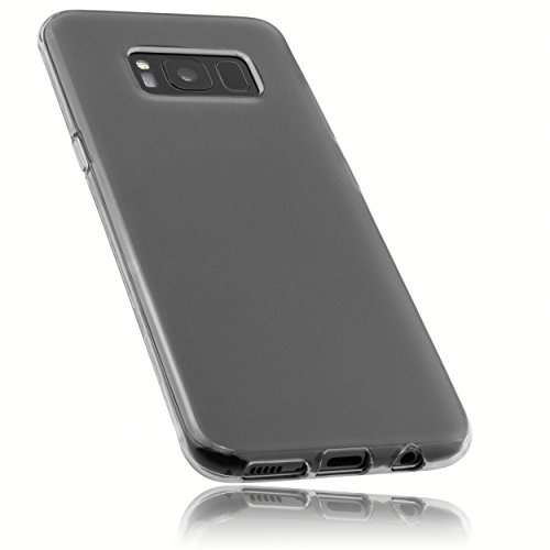 mumbi Hülle kompatibel mit Samsung Galaxy S8 Handy Case Handyhülle, transparent schwarz