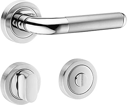 ck-tuerbeschlaege Hochwertige Bicolor Rosettengarnitur Angel 1 (WC/Bad)