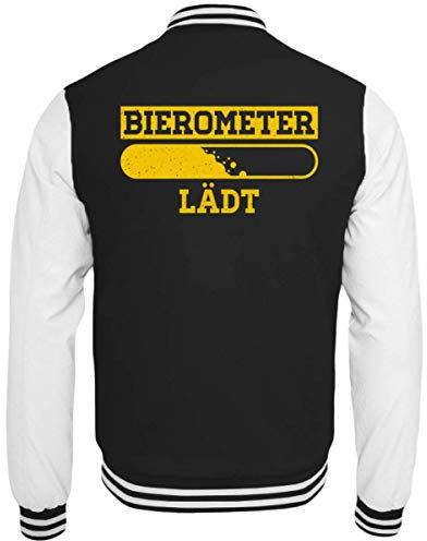 Bieromètre – Pour les fans de bière et de fête – Veste Collège - Noir - Taille M