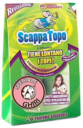 SCAPPATOPO IL BIO-REPELLENTE Ghiri 6 Pezzi L’Unico! Allontana i ghiri in Modo Ecologico. Repellente Naturale Contro i Ghiri – Elimina i ghiri dalla Tua casa.