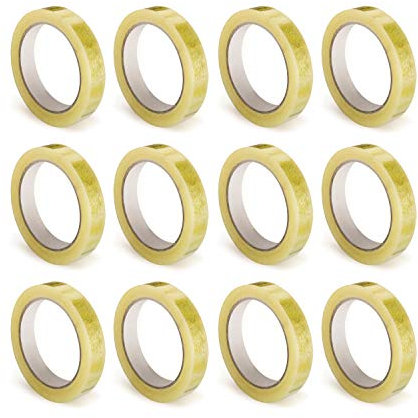 Pack 12 rollos cinta adhesiva Celo. Medidas: 66 metros longitud x 19mm de anchura cada unidad