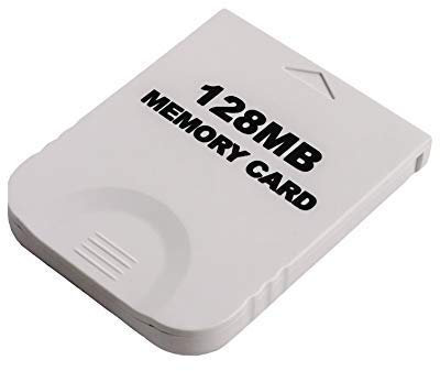 CHILDMORY 128M Memory Card for Wii NGC Console White