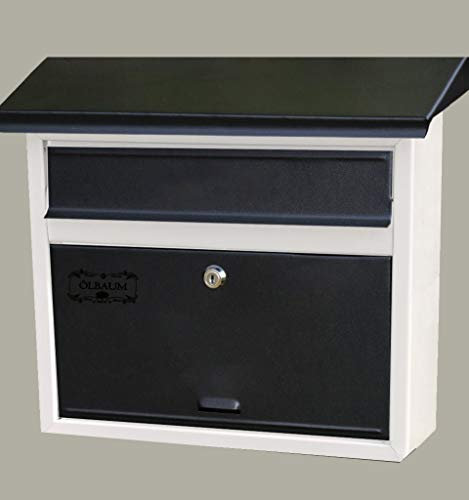 Nostalgie Vintage-Design Briefkasten, Motiv mit WETTERSCHUTZ, zweifarbig, Zeitungsrolle, Katalogeinwurf,