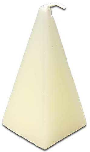 Voodoo Pyramiden Kerze white - Heilungs Ritual - Ritualkerze mit Anleitung - Hoodoo, Conjure - Healing