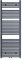 S SIENOC radiador de baño 600 x 1600mm Antracita conexión Central radiador Calentador de Toallas secador de Toallas