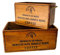 Decor Essentials Coffee Crate Rustic Vintage Wooden Storage Boxes Set of 2
