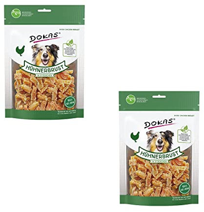 Dokas Dog HÜHNERBRUST in Stückchen für Hunde - Doppelpack - 2 x 200 g