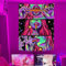 Yeoiat Trippy Tapisserie, Anime-Wandteppich für Schlafzimmer, cooler Wandteppich, Wandbehang für Wohnheim, Wohnzimmer (Rosa, 177,8 x 228,6 cm)