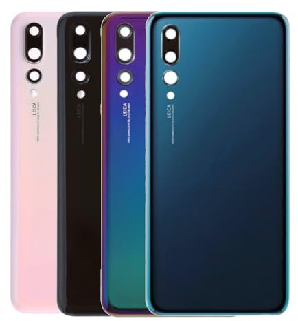 Audiosystem Scocca Vetro Copribatteria Posteriore per Huawei P20 PRO, Ricambio Vetro Posteriore con Biadesivo e Vetro Fotocamera compreso, Scocca Vetro Posteriore (Nero)