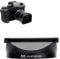 JJC - Tapa de lente cuadrada de metal para lente FUJIFILM XF 30mm f/2.8 R LM WR Macro - Compatible con filtro Ф43mm