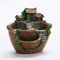 KENANLAN succulent pots fairy garden accessories succulent planters Plants Pot Succulent Plants Pot with Sweet House Flower Basket Planter Pot Garden Decoration (Silver)