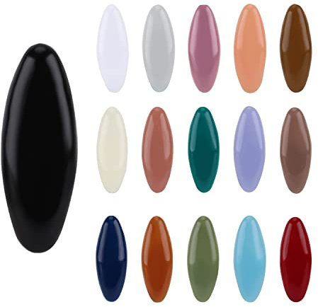 16 Stück Hijab-Stifte, Bunte Hijab-Nadeln mit Box Modische Kunststoffabdeckung Hijab-Nadeln Bulk für Frauen Muslime Mädchen (16 Farben)