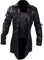 Manteau frack pour homme - Veste en cuir - Steampunk - Gothique - Jupe de marche - Imprimé Renaissance - Fête - Veste de smoking médiévale victorien - Blazer - Uniforme pour homme - Punk, Noir , L