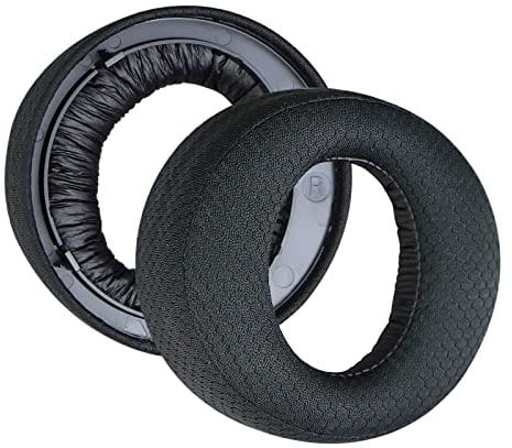 SINOWO Earpads Replacement for Sony PlayStation 5 Pulse PS5 3D Wireless Headset,Ear Pads Cushions with Mesh Fabric and Noise Isolation Memory Foam-Black