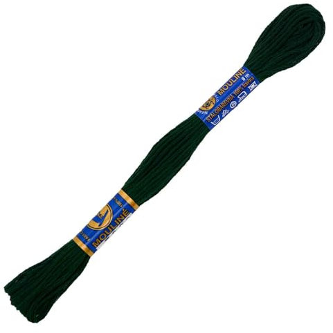 1 Docke Stickgarn 2g / Sticktwist 100% Baumwolle Stickerei verschiedne Farbwahl Auswahl 4, Farbe :6992 grünschwarz