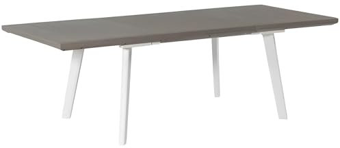 MONDO VIRO Lorenzo Ausziehbarer Tisch für den Außenbereich, aus Kunstharz, Holzoptik, 162/240 x 90 cm, 74 h